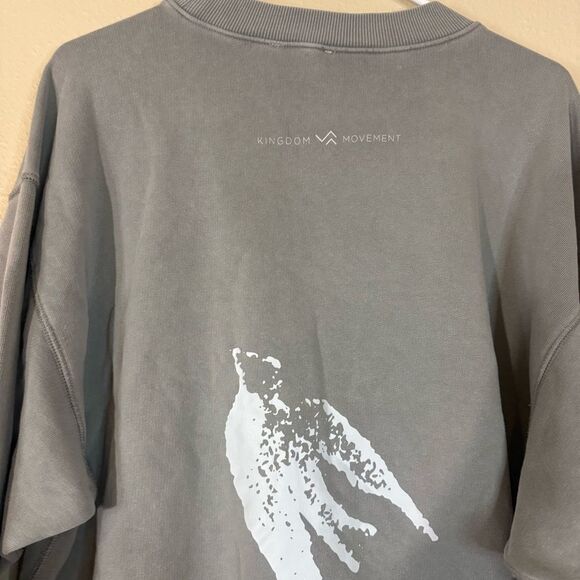 Elwood grey & white kingdom movement crewneck medium - Picture 6 of 7